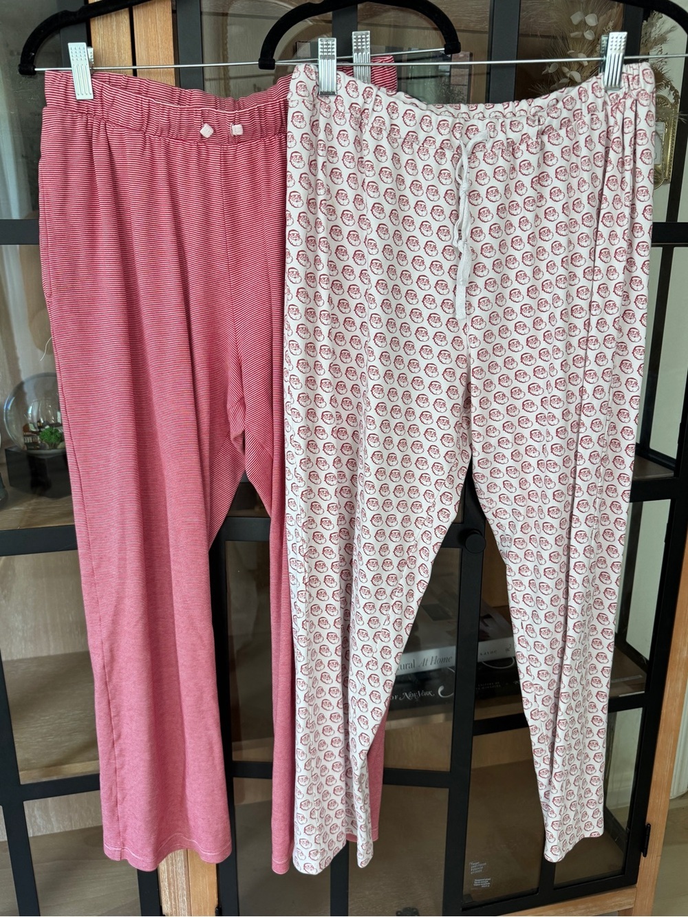 Bundle pima pajamas pants santa print lake roller rabbit christmas brent striped